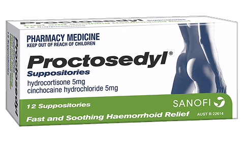 Proctosedyl Suppositories image